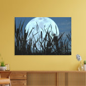 Zwischen Moon und Marsh Leinwand Print (Insitu (Wohnzimmer))