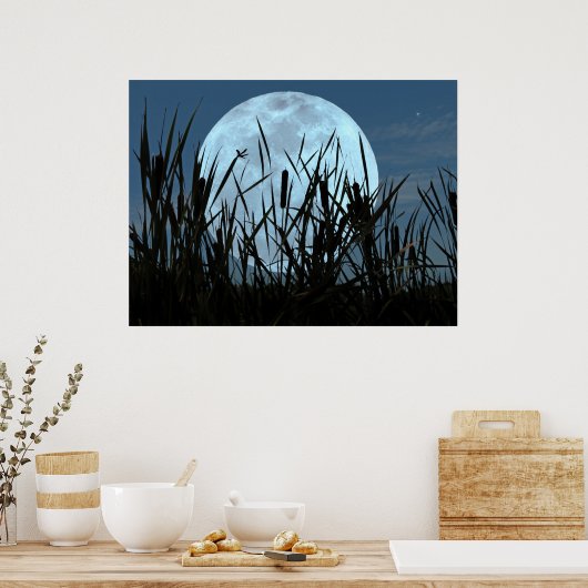 Zwischen Moon und Marsh Poster (Küche)