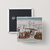 Zwischen Napoleon I u. Zar Alexander treffen I Button (Vorne & Hinten)