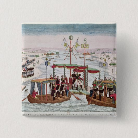 Zwischen Napoleon I u. Zar Alexander treffen I Button (Vorderseite)
