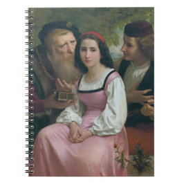 Zwischen Riches und Liebe (von Bouguereau) Notizblock