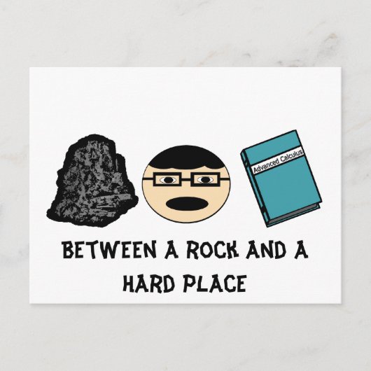 Zwischen Rock und Hard Place Postcard Postkarte (Vorderseite)
