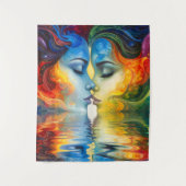 Zwischen Spiegel und Speicher Wandteppich (Vorderseite)