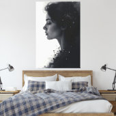 Zwischen Stille und Sternen Leinwanddruck (Insitu (Schlafzimmer))