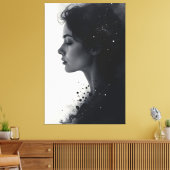 Zwischen Stille und Sternen Leinwanddruck (Insitu (Wohnzimmer))