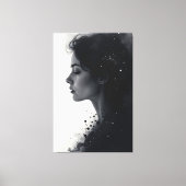 Zwischen Stille und Sternen Leinwanddruck (Vorderseite)