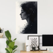 Zwischen Stille und Sternen Poster (Heimbüro)