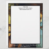 Zwischen Tragedy und Comedy - David Garrick Briefkopf (Vorne/Hinten)