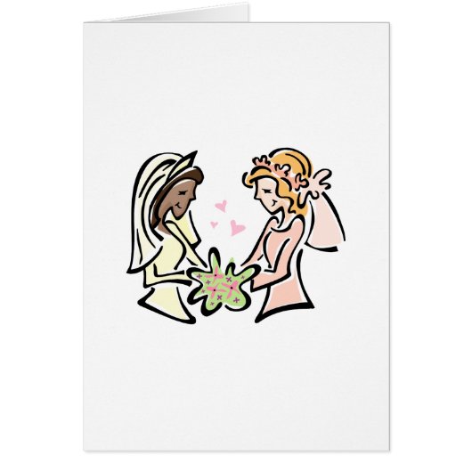 Zwischen verschiedenen Rassen lesbische Hochzeit (Vorne)