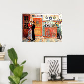 Zwischen Weihnachten und New Aco, Carl Larsson art Poster (Heimbüro)