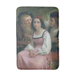 Zwischen Wohlstand und Liebe (von Bouguereau) Badematte