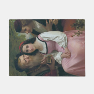 Zwischen Wohlstand und Liebe (von Bouguereau) Fußmatte