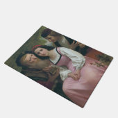 Zwischen Wohlstand und Liebe (von Bouguereau) Fußmatte (Schrägansicht)