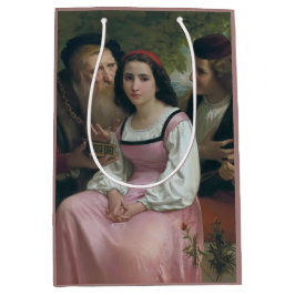 Zwischen Wohlstand und Liebe (von Bouguereau) Mittlere Geschenktüte