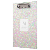 Zwischenablage - Anfangsname des Glitzer (Iridesce Klemmbrett (Links)