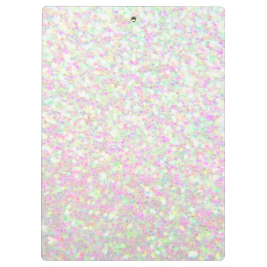 Zwischenablage - Anfangsname des Glitzer (Iridesce Klemmbrett (Rückseite)