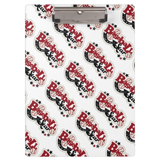 Zwischenablage/Baseball Star Klemmbrett (Vorderseite)