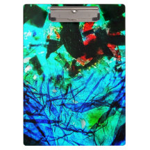 Zwischenablage blau abstrakt gerecycelt Kunststoff