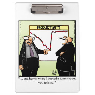 Zwischenablage "Business Büro Humor" Klemmbrett