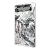 Zwischenablage des traditionellen asiatischen Dorf Mini Klemmbrett (Gewinkelt2)