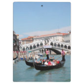 Zwischenablage des Venedig-Kanals Klemmbrett (Rückseite)