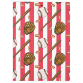 Zwischenablage für Baseball und Hot Dogs Klemmbrett (Rückseite)