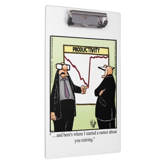 Zwischenablage für Business Büro Humor Klemmbrett (Rechts)