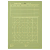 Zwischenablage für Entfernungskarten Klemmbrett (Rückseite)