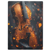 Zwischenablage für Musiklehrer Violinist Student Klemmbrett (Rückseite)