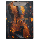 Zwischenablage für Musiklehrer Violinist Student Klemmbrett (Vorderseite)