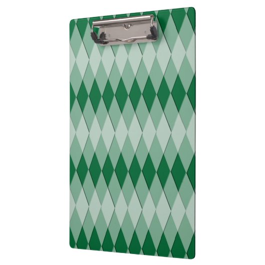 Zwischenablage - Harlequin-Muster (grün) Klemmbrett (Links)