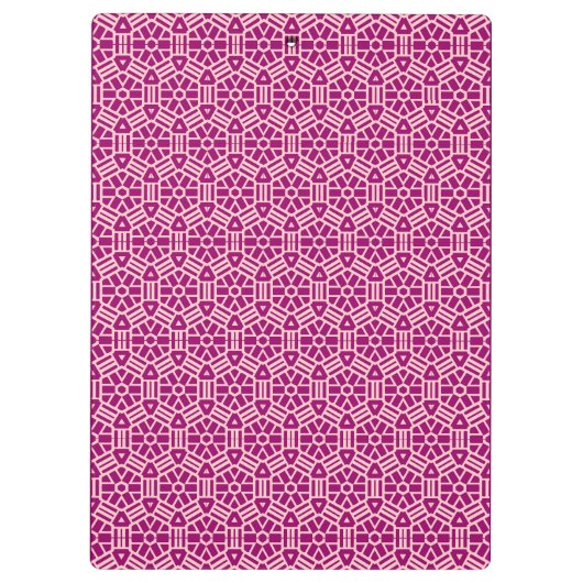 Zwischenablage - Hexagon-grafisches Muster Klemmbrett (Rückseite)