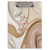 Zwischenablage in stilvoller Grafik Klemmbrett (Vorderseite)