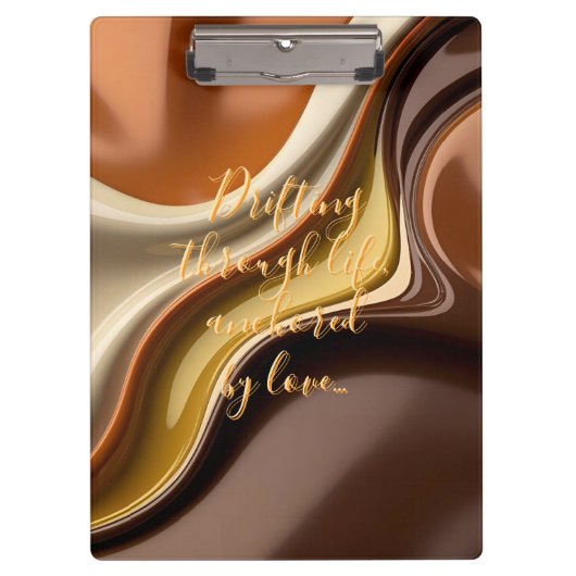 Zwischenablage in stilvoller Grafik Klemmbrett (Vorderseite)