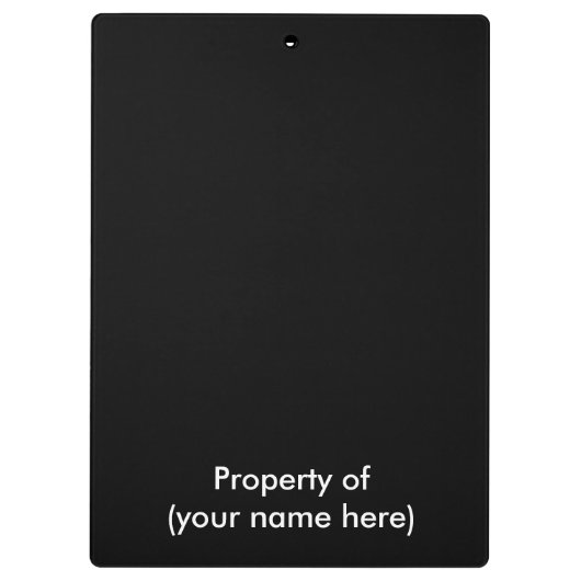 Zwischenablage/Liebe Klemmbrett (Rückseite)