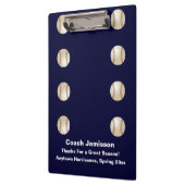 Zwischenablage, Marineblau, Baseballtrainer Klemmbrett (Links)