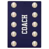 Zwischenablage, Marineblau, Baseballtrainer Klemmbrett (Rückseite)