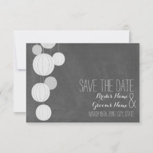 Zwischenablage mit Inspirierten weißen Lanterns Sa Save The Date