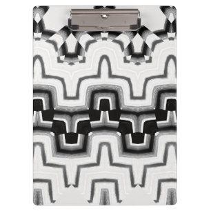 Zwischenablage, Modernes Design in Schwarz und Wei Klemmbrett