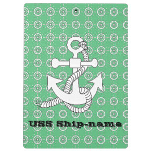 Zwischenablage: Nautisches Thema mit Text Klemmbrett