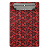 Zwischenablage "Rot und Schwarz" Mini Klemmbrett (Vorderseite)