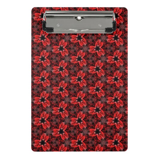 Zwischenablage "Rot und Schwarz" Mini Klemmbrett (Vorderseite)