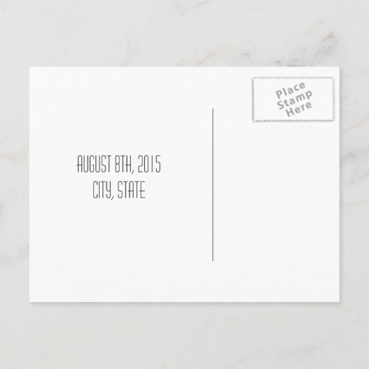 Zwischenablage Save the Date Inspiriert Pfeile - w Ankündigungspostkarte (Rückseite)