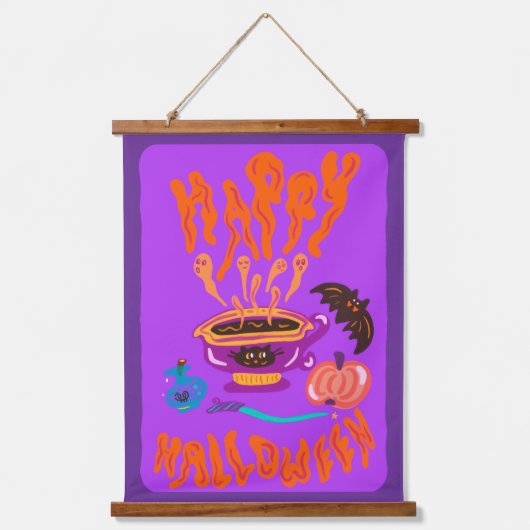 Zwischenablage Wandteppich Mit Holzrahmen (Vorderseite)