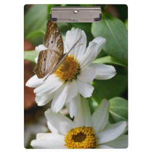 Zwischenablage/Weißer Pfauenschmetterling und Milc Klemmbrett