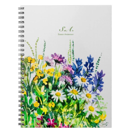 Zwischenablage "Wilde Sommer-Blume" Notizblock (Vorderseite)