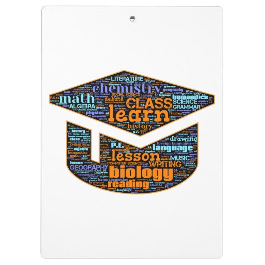 Zwischenablage - Word Cloud Klemmbrett (Rückseite)