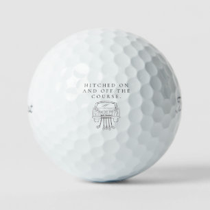 'Zwischendurch mal vom Kurs abgekommen' Hochzeitsg Golfball