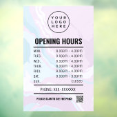 Zwischenklammern des Fensters Pastel Marble Openin Fensteraufkleber (Blatt 3)