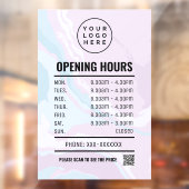 Zwischenklammern des Fensters Pastel Marble Openin Fensteraufkleber (Blatt 2)